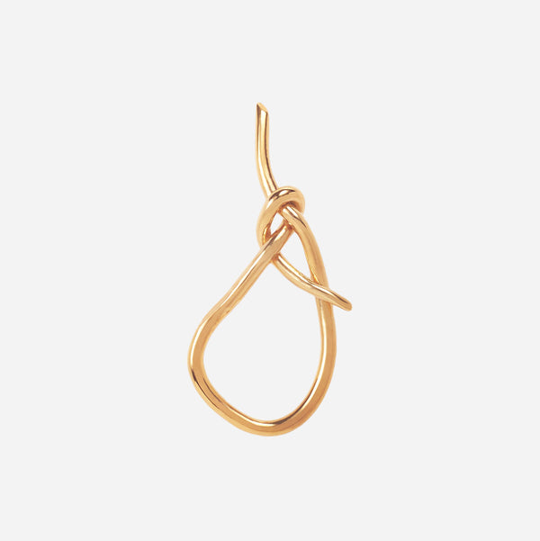 Tinicoterie Enlaced I Drop Earring in gold vermeil on silver - front view