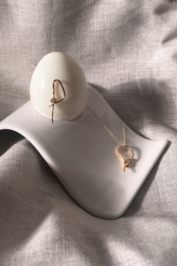 Tinicoterie Enlaced Gold-plated Silver Drop Earring Set