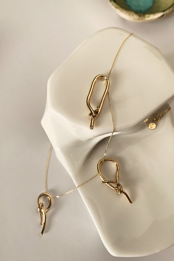 Tinicoterie Loose Ends Collection Pendant Necklace - Enthralled, Enlaced I, Unravelled