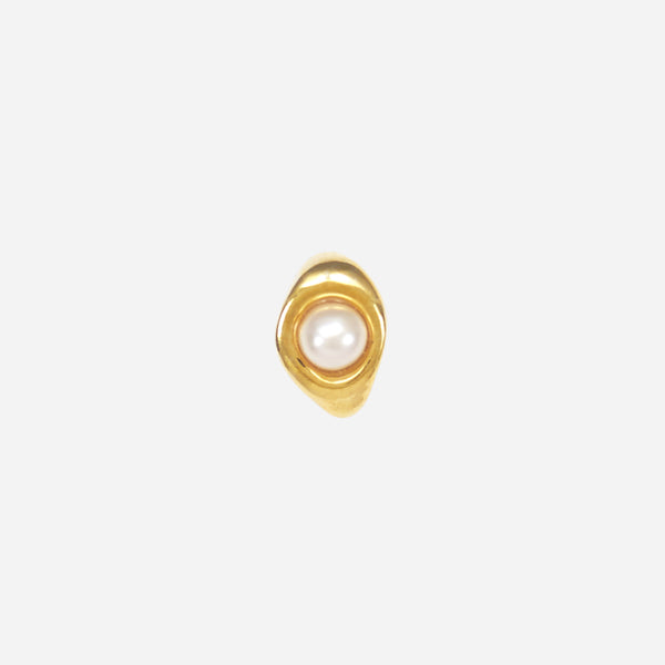 Glacé Stud Earring No.1 - Gold Vermeil Sterling Silver - TiniCoterie