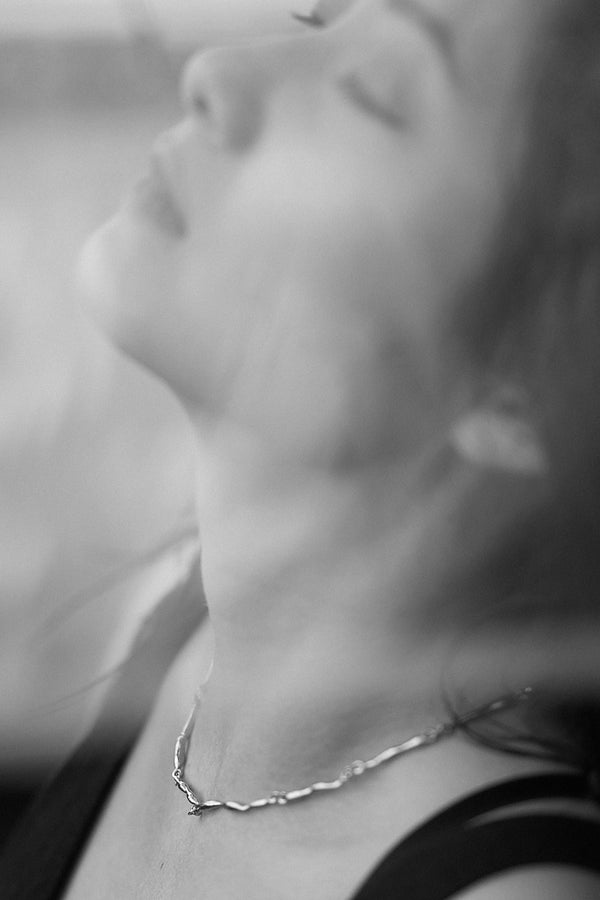 Tinicoterie Rain On Me Necklace - silver - model