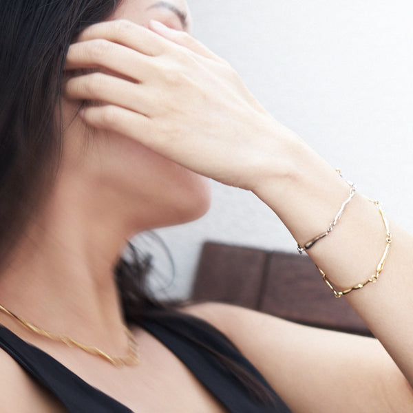 Tinicoterie Round and Around Bracelet - Two-Tone - Closeup