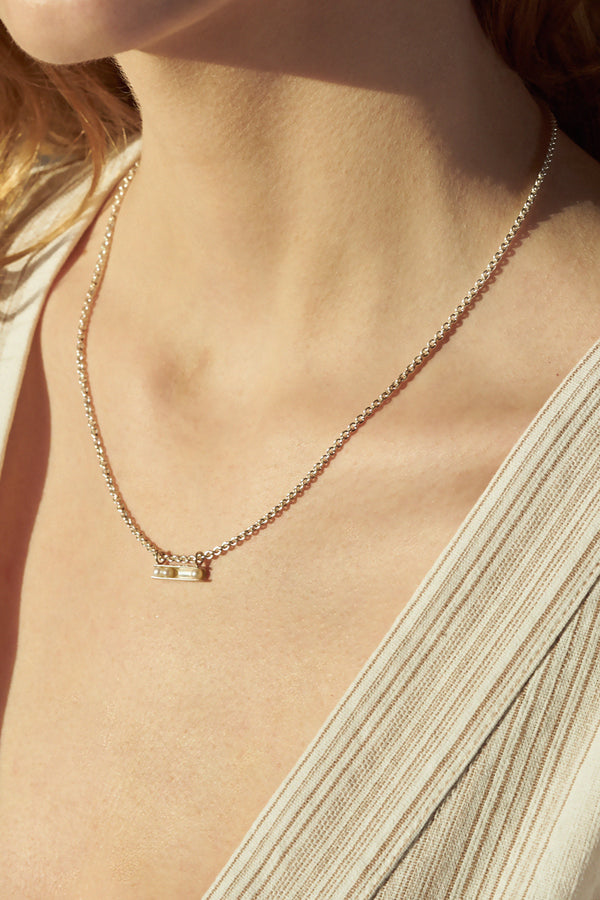 Let It Roll Pearl Necklace - Sterling Silver - TiniCoterie