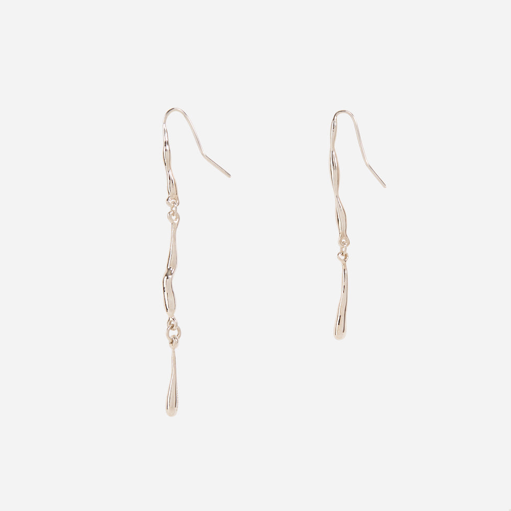 Tinicoterie Drizzly Memory Asymmetric Earrings - Silver - product side