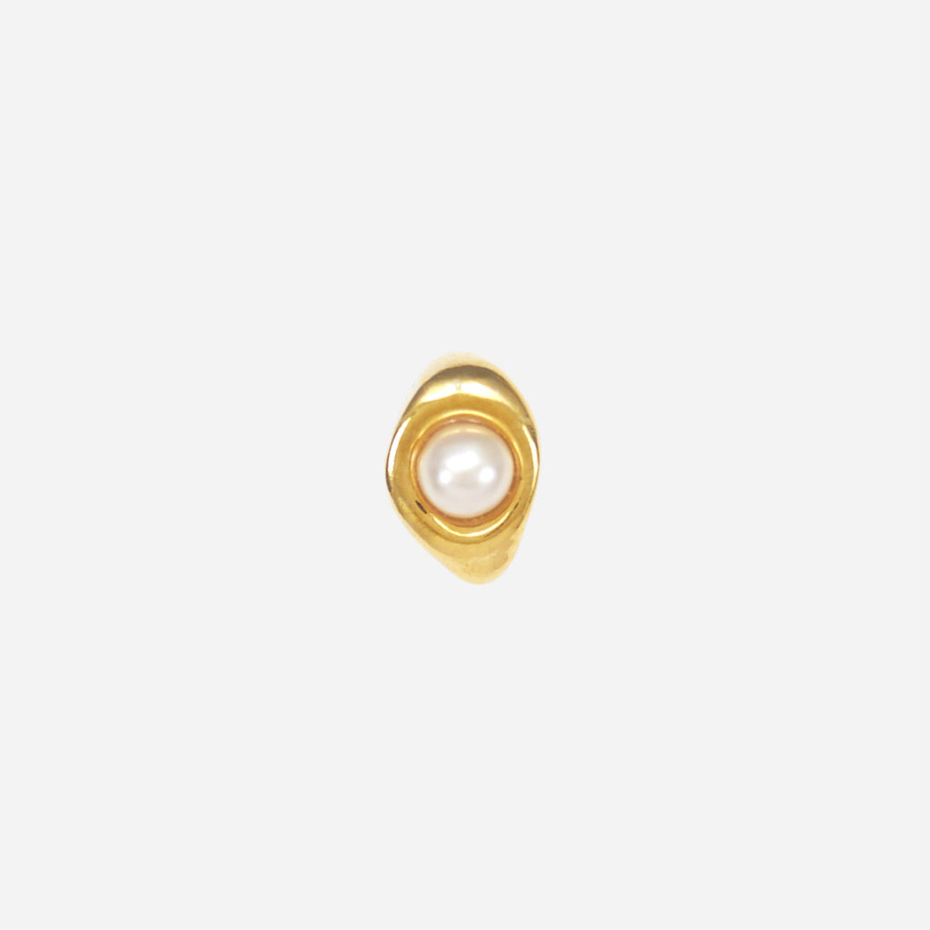 Glacé Stud Earring No.1 - Gold Vermeil Sterling Silver - TiniCoterie