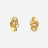 Glacé Stud Earring No.4 - Gold Vermeil Sterling Silver - pair - TiniCoterie