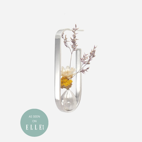 Tini Bonsai Earring - Sterling Silver - TiniCoterie - featured in Elle at Elle.com.hk