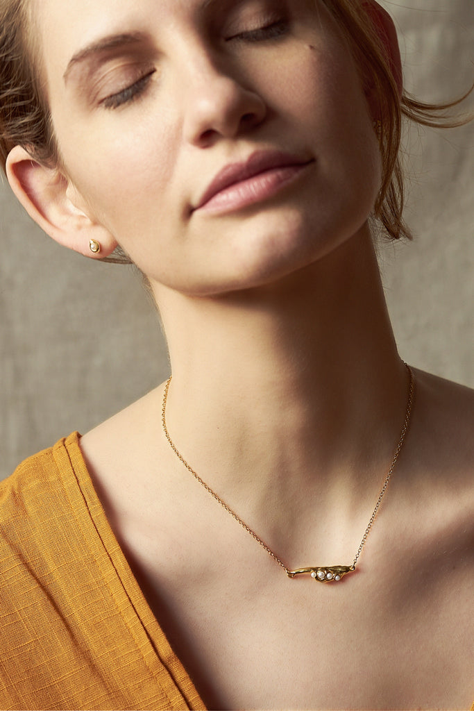 Floe Necklace - Gold Vermeil on Sterling Silver - TiniCoterie