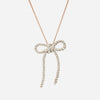 Twine Bow Necklace - Sterling Silver - TiniCoterie
