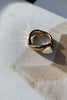 Tinicoterie Aella Ring in 18ct gold vermeil on sterling silver under sunlight